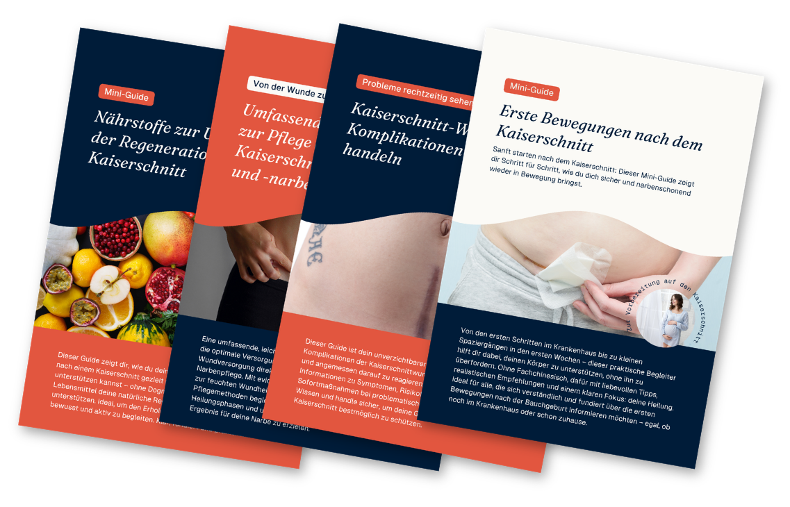 Das Wundheilungs- und Narbenpflegepaket: 5 digitale Guides nach dem Kaiserschnitt