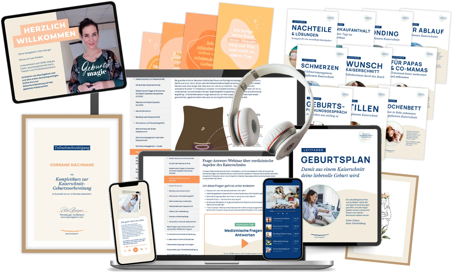 Kaiserschnitt-Geburtsvorbereitung online: Der umfassende Kurs für eine sichere und informierte Bauchgeburt