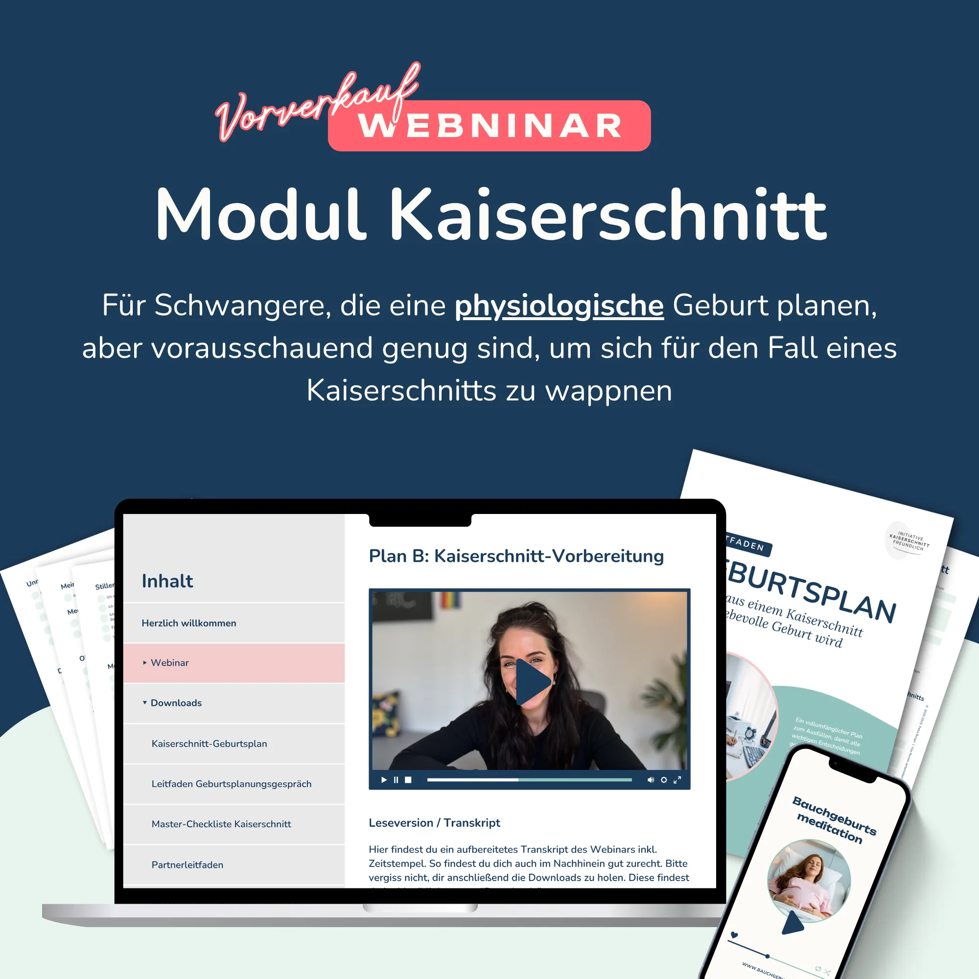 Modul Kaiserschnitt – Kaiserschnitt-Vorbereitung bei geplanter vag. Geburt